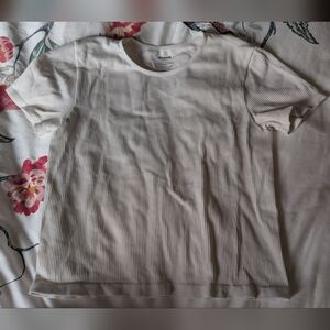 SET White And Black Ribbed T-Shirts